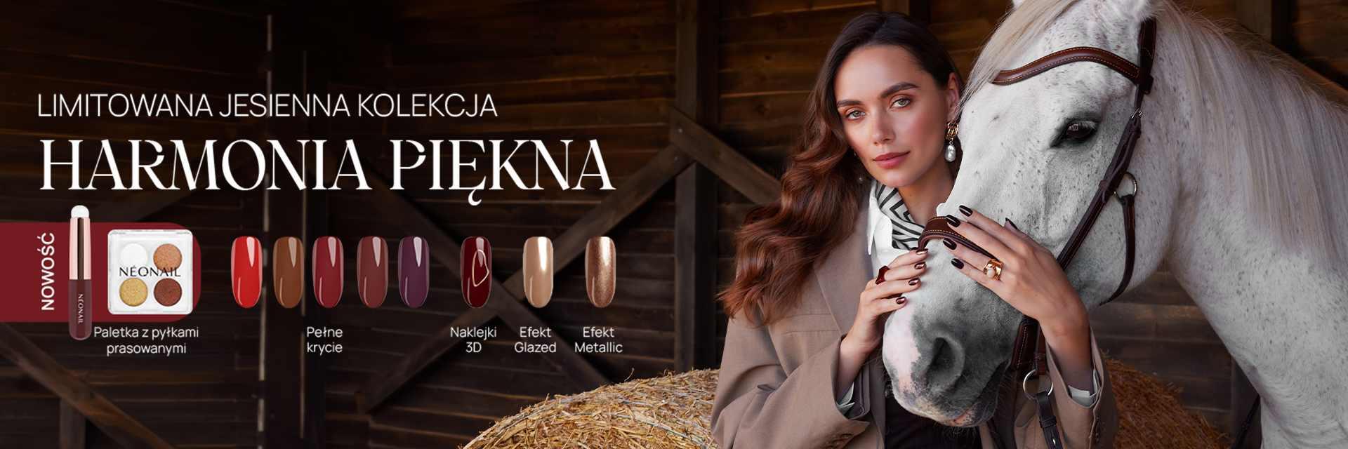 NEONAIL Harmonia Piękna. Jesienna kolekcja lakierów hybrydowych w kolorach wina, kawy i czekolady